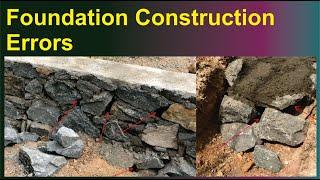 Bad Foundation Construction | Mistakes and Errors in Foundation Construction | Structural Guide