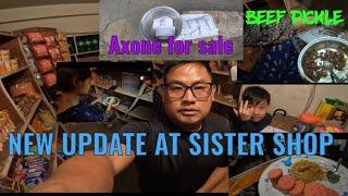 How I spend My day in capital  |Update on my sister Shop|Axone for sale | meat pickle Naga| business