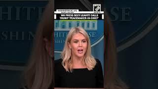 “He is a peacemaker-in-chief…” WH Press Secy Praises Trump’s Peace Efforts in Russia-Ukraine War