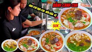 Vợ Chồng Chủ Vựa Cua Ra Bán Bánh Canh Cua Ngon Rẻ 40k Đầy Thịt Cua Ở Sài Gòn