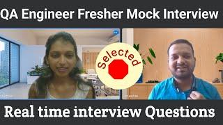 Software Testing Mock Interview | QA Interview Questions | Fresher QA | Experienced QA Testing | QA