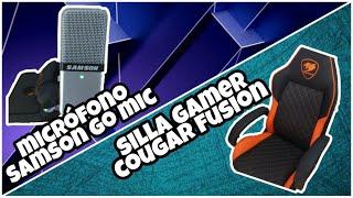 MICROFONO SAMSON/SILLA GAMER COUGAR FUSION/ UNBOXING Y REVIEW