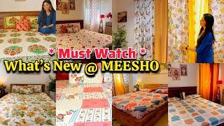  Affordable Bedsheets & Curtains From *MEESHO* Best Home Furnishing Collection ️MEESHO HAUL #home