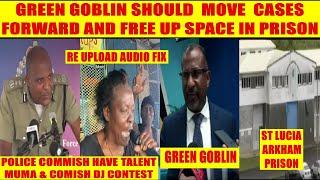 Green Goblin Connection. St Lucia's Min Home Affairs  Mr. One Foot Peggy - Arkham Bordelais Prison