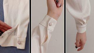 How to sew puffy sleeve with cuff/sewing techniques for beginners