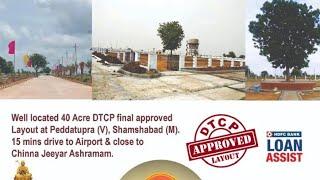 Open Plots for sale Peddatupra | Shamshabad | DTCP | +91 9581192424 | AR Properties Hub | Hyderabad