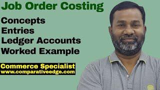 Job Order Costing | Entries | Ledger Accounts | CMA | ACCA | CPA | CIMA | CA | Commerce Specialist |