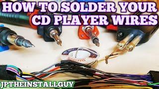 EASY- How to solder your car stereo wires