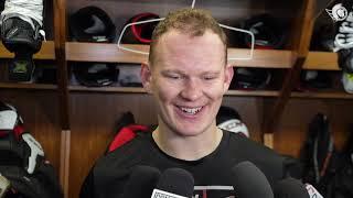 Brady Tkachuk, Drake Batherson, Jacob Bernard-Docker, Josh Norris, Travis Green Pregame Media vs VGK