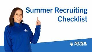 Your Summer Recruiting Checklist