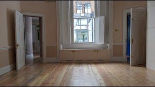 Reclaimed Victorian pine boards restored  for a smart, natural, sustainable finish, W1G London