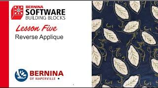 BERNINA Software Building Blocks Lesson 05: Reverse Applique