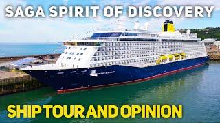 Saga Spirit of Discovery Cruise Ship Tour & First Impressions - Brand new cruise ship design!