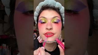 colorful makeup look with the Trixie Cosmetics Teletubbies collab!
