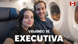 Primeira vez VOANDO DE EXECUTIVA | Air Canada