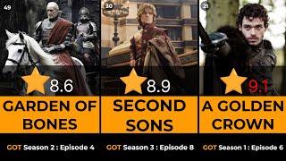 GAME OF THRONES - All 73 episodes ranked from worst to best