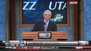 David Stern "The boo is an American sign for respect" 2013 NBA Draft