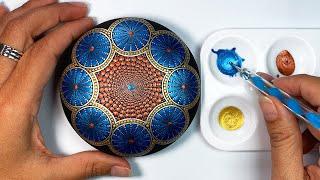 Advanced Mandala Art Dot Painting Rocks Tutorial Painted Stones How To Drawing Satisfying Video