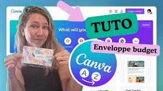 TUTO CANVA COMMENT FAIRE SES PROPRES ENVELOPPES BUDGET