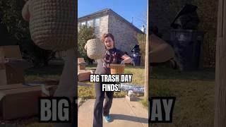 Big Trash Day Finds in Oklahoma City! #trashfinds #bigtrash #furnitureflip #shorts #wow #flip