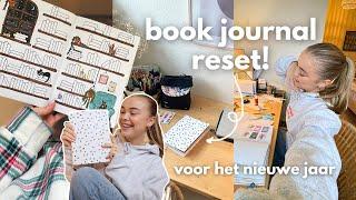 mijn book journal voorbereiden op het nieuwe jaar! (2025 set up) | bookmas dag 19