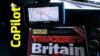 CoPilot TRUCK satnav planning simple HGV route test