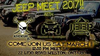 Jeep Accessories GTA  with Adventure Dex & Blacked out Jeep Wrangler 2017 meet.