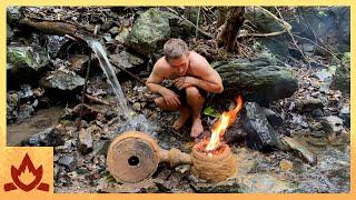 Primitive Technology: Water powered forge blower