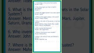 Expand Your General Knowledge with 10 Quick and Easy Questions