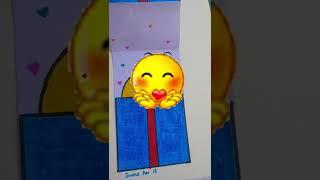 Surprise Gift?#simple art #youtube short