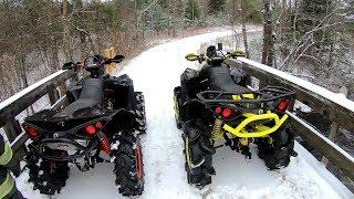 First Winter Rip On The Twins (Can AM Renegade Xmr1000r)