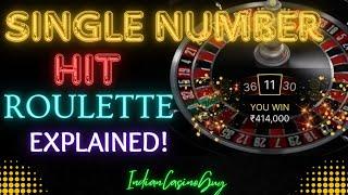 SINGLE NUMBER HIT  4 Lacs PROFIT | LIVE ROULETTE | DETAILED EXPLANATION  |  #casino #games