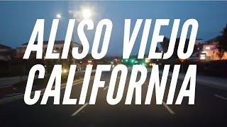 Driving through the city of Aliso Viejo, California