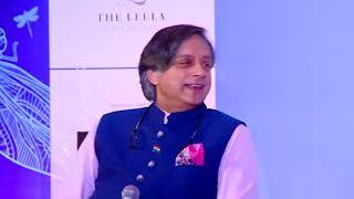 Shashi Tharoor with Shoma Chaudhury at Algebra