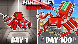 I Survived 100 Days as a MECHA SPIDER in HARDCORE Minecraft