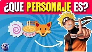 ADIVINA el PERSONAJE ANIME con EMOJIS  | ¿Cuánto sabes de anime?  | Quiz de ANIME 