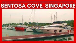 [4K] Sentosa Cove Singapore 2022 | The Real Crazy Rich Asians | Walking Singapore