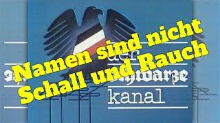 12.01.1981 – Namen sind nicht Schall und Rauch