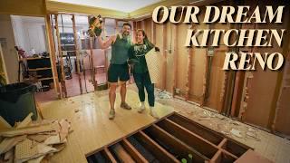 EP 1: Let’s Tear It All Out! | OUR DREAM KITCHEN RENOVATION