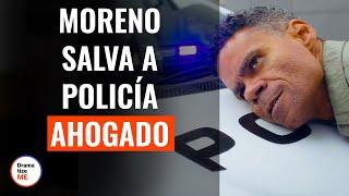 Hombre Moreno Salva A Policía Ahogado | @DramatizeMeEspanol