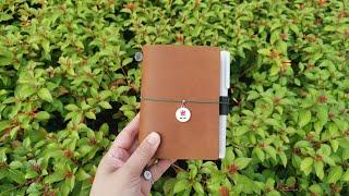 TRC Camel Passport Traveler's Notebook Flip through