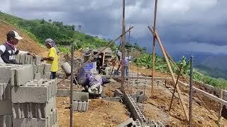 Foreigner Building House in the Philippines | Riprap Almost Completed | Setting Up The Foundation