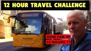 SURPRISING END! Using public transport only, how far can I travel through Scotland in 12 hours?