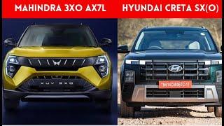 Mahindra XUV 3XO AX7L vs Hyundai Creta S(O) | Most Detailed comparison