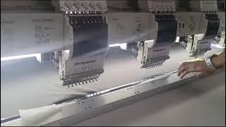 Richpeace multi heads embroidery machine running in India