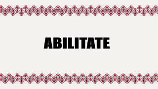 ABILITATE (definiție DEX)