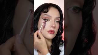 Simple Halloween look ️fake blood #halloween #makeuptutorial p