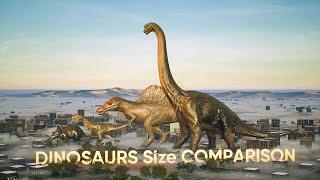 DINOSAURS of JURASSIC PARK: Size Comparison Of DINOSAURS