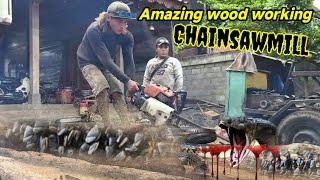 Sekilnya gak meyakinkan operator chainsaw tubuh kerempeng tenaga raksasa@master joglo Channel