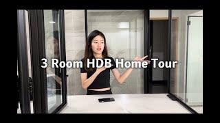 Our 3-Room HDB Singapore BTO SBF Modern Home Tour! $40k Renovation with Flooring | 69sqm